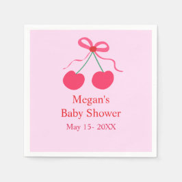 Coquette Cherry auf Top Girl Baby Dusche Serviette