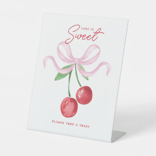 Coquette Cherry   Liebe ist süß Sockelschild