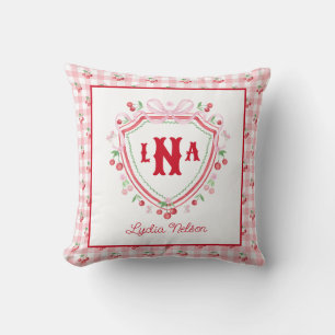 Coquette Cherry Monogam Kissen