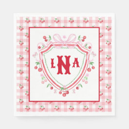 Coquette Cherry Monogam Serviette