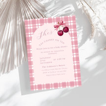 Coquette Cherry On Top Baby Shower 