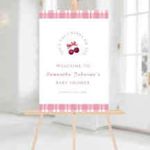 Coquette Cherry On Top Baby Shower Willkommensschi