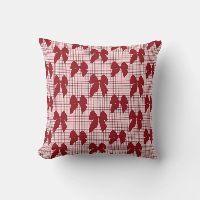 Coquette Christmas Bow Kissen (Vorderseite)