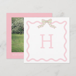 Coquette Christmas Wavy Foto Weihnachtskarte Mitteilungskarte