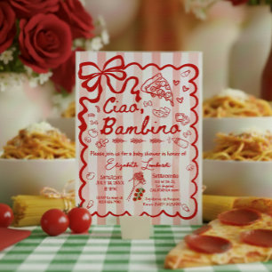 Coquette Ciao Bambino Italienisches Thema Einladung