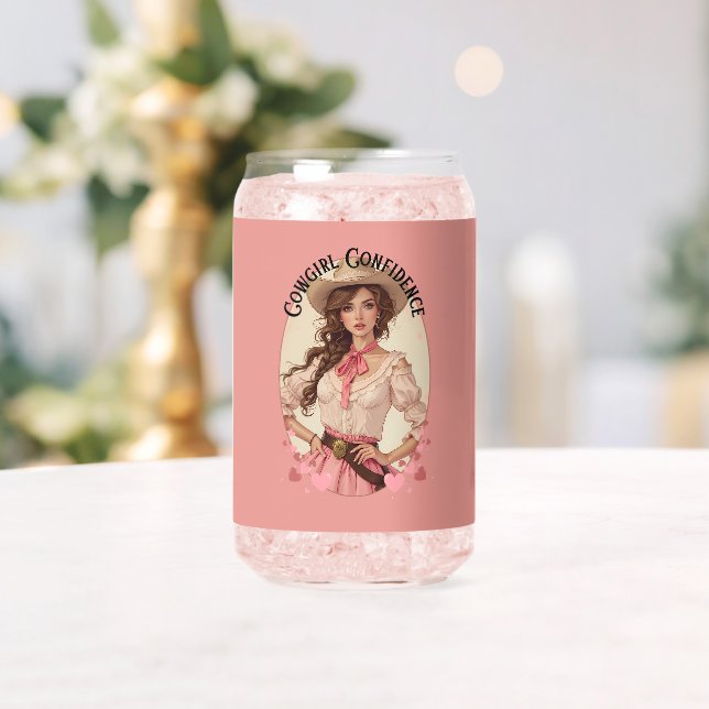 Coquette Cowgirl Western Fashion Portrait Dosenglas (Insitu (Hochzeit))