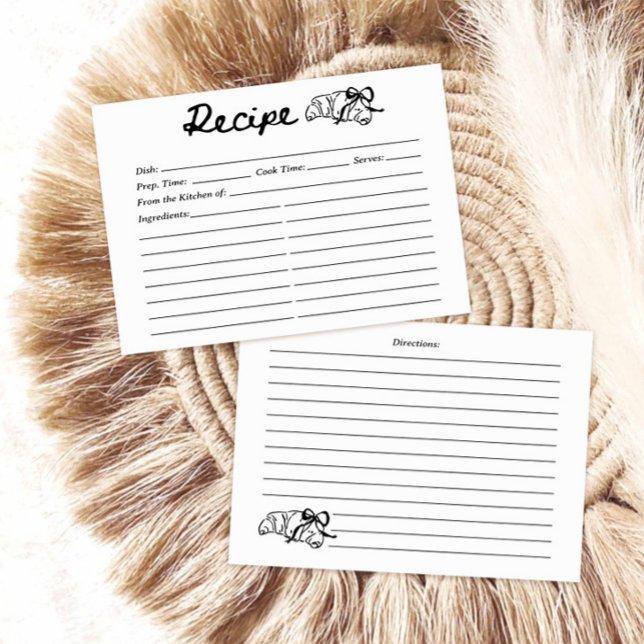 Coquette Croissant Recipe Card (Von Creator hochgeladen)