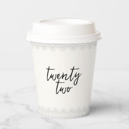 Coquette Diskothek Ball & Black Bow Race Geburtsta Pappbecher