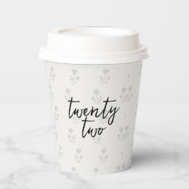 Coquette Diskothek Ball & Black Bow Race Geburtsta Pappbecher