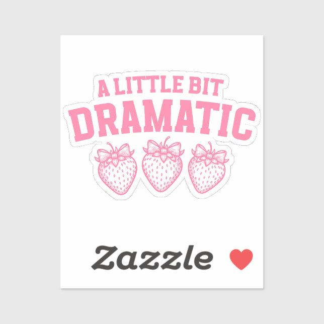 Coquette Dramatischer Sticker für Girly Girls (Blatt)