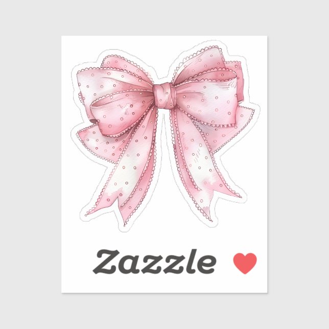 Coquette-Elemente für Wasserfarben Aufkleber (Blatt)