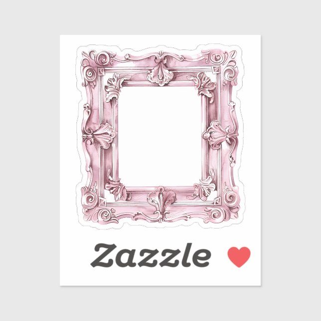 Coquette-Elemente für Wasserfarben Aufkleber (Blatt)