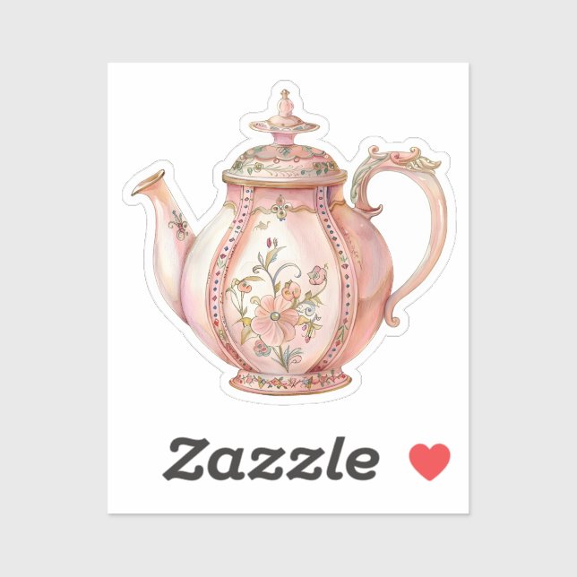 Coquette-Elemente für Wasserfarben Aufkleber (Blatt)