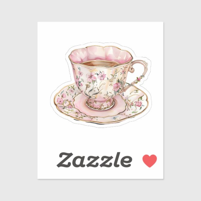 Coquette-Elemente für Wasserfarben Aufkleber (Blatt)