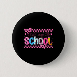 Coquette Erster Schultag Preppy Back To School Button