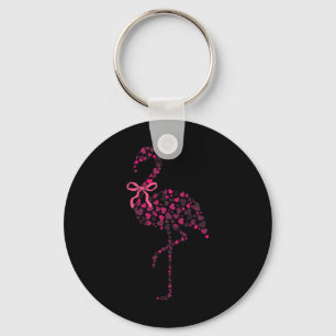 Coquette Flamingo Herz Süß Rosa Valentinstag  Schlüsselanhänger