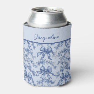 Coquette French Blue Toile Bride Bachelorette Dosenkühler