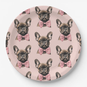 Coquette Frenchie Pappteller