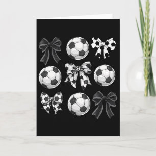 Coquette Fußball Schleifen Spieltags Fußball Mama Karte