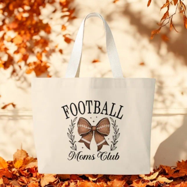 Coquette Game Day Football Mama Club Jumbo Stoffbeutel (Von Creator hochgeladen)