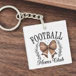 Coquette Game Day Football Mama Club Schlüsselanhänger<br><div class="desc">Coquette Game Day Football Mama Club Schlüsselanhänger</div>