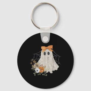 Coquette Ghost Halloween Blume Ghost Spooky Spitze Schlüsselanhänger