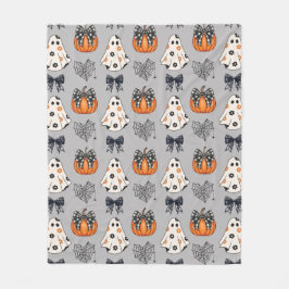 Coquette Ghost Pumpkin - Adorable und Spooky Fleecedecke