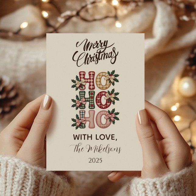 Coquette Gingham Ho Ho Ho Weihnachten (Von Creator hochgeladen)