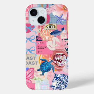 Coquette Girl Preppy Collage, Handy Case