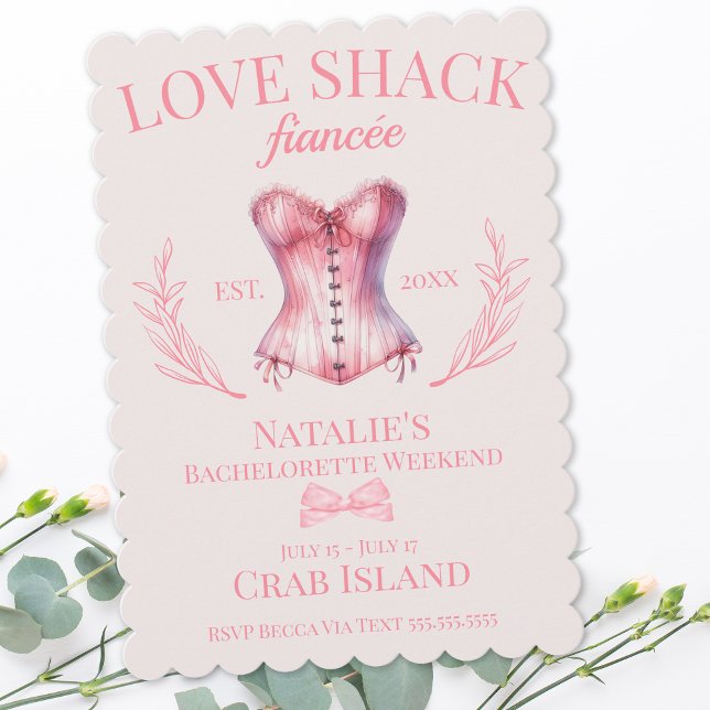 Coquette Girly Bow Corset Confiserie Al Porto Einladung (Von Creator hochgeladen)