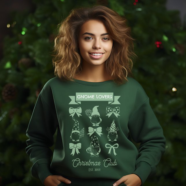 Coquette Gnome Lovers - The Restaurant | Weiß Sweatshirt (Coquette Gnome Lovers Christmas Club Sage Green Sweatshirt)