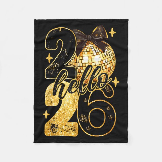 Coquette Happy New Year Party 2026 Family Women Gi Fleecedecke (Vorderseite)