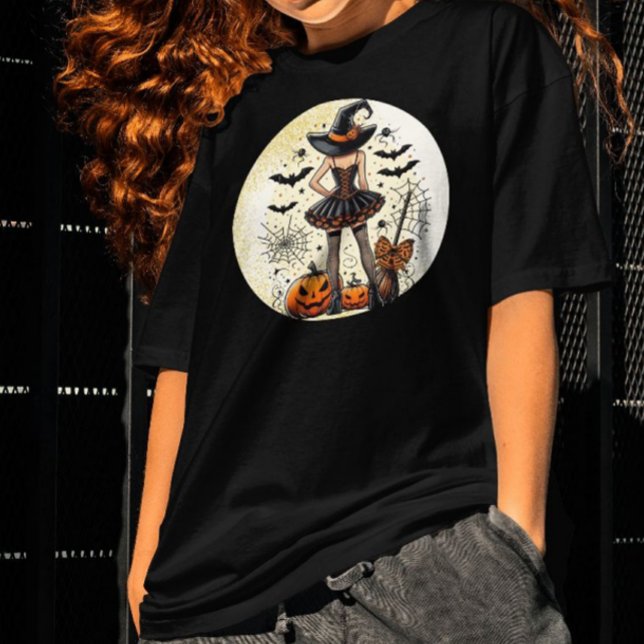 Coquette Hexe Halloween T-Shirt (Von Creator hochgeladen)