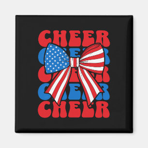 Coquette-Jubelbogen Sport Cheerleader USA Amerikan Magnet