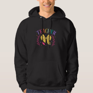 Coquette Lehrer Crew Coquette Bow zurück zu S Hoodie
