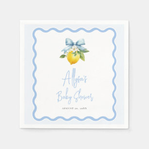 Coquette Lemon Ciao Baby Wavy Border Baby Dusche Serviette