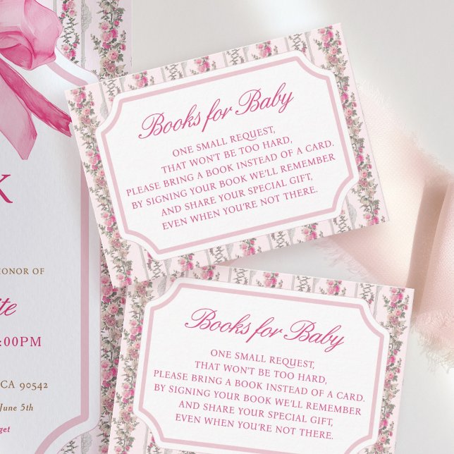 Coquette Liebe Shack Babydusche Bücher für Baby Begleitkarte (Von Creator hochgeladen)