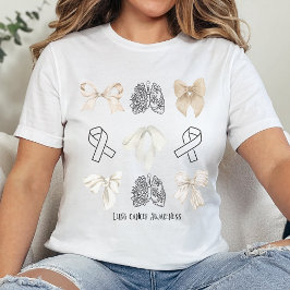 Coquette Lung Awareness Tshirt, Minimalistisch Lun Tri-Blend Shirt