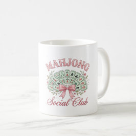 Coquette Mahjong Social Club Tasse mit Schleife