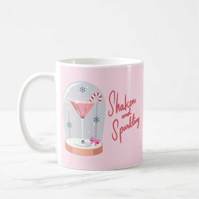 Coquette Martini Snow Globe Kaffeetasse (Links)