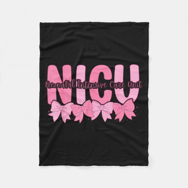 Coquette Nicu Nurse Nk Bow Neonatal Intensive Care Fleecedecke (Vorderseite)