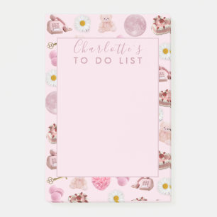 Coquette Niedlich Girly Pink Feminine Post-it Klebezettel
