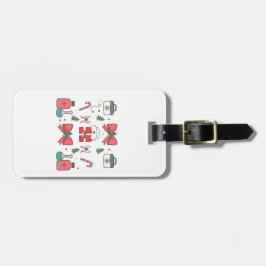 Coquette Nurse Bow Custom Nurse Weihnachten Weihna Gepäckanhänger