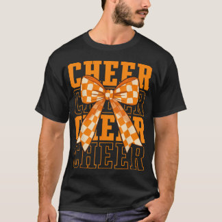 Coquette Orange Cheer-Band Sport Cheerleaderin T-Shirt