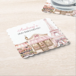 Coquette Paris Französisches Pariser Café Geburtst Untersetzer