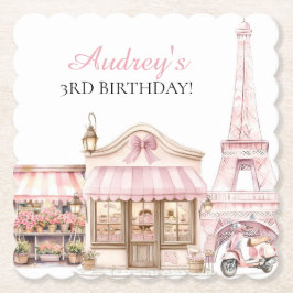 Coquette Paris Französisches Pariser Café Geburtst Untersetzer