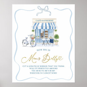 Coquette Pariser Café Wie groß ist Mamas Bauch Sch Poster