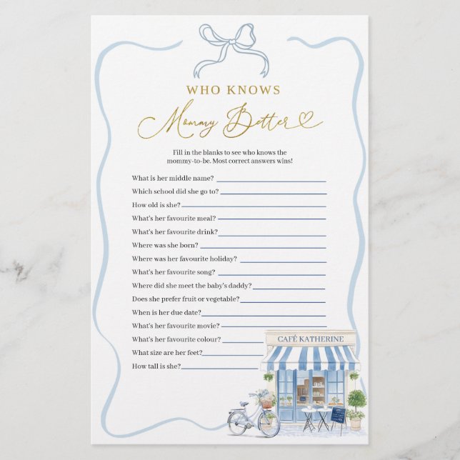 Coquette Parisian Who Know Mommy Better Games (Vorderseite)