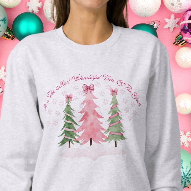 Coquette Pastel Christmas Tree Sweatshirt (Von Creator hochgeladen)