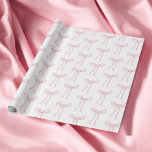 Coquette Pink Bow Band binden Knoten Geschenkpapier<br><div class="desc">Coquette Pink Bow Band binden Knot Wrapping Papier</div>